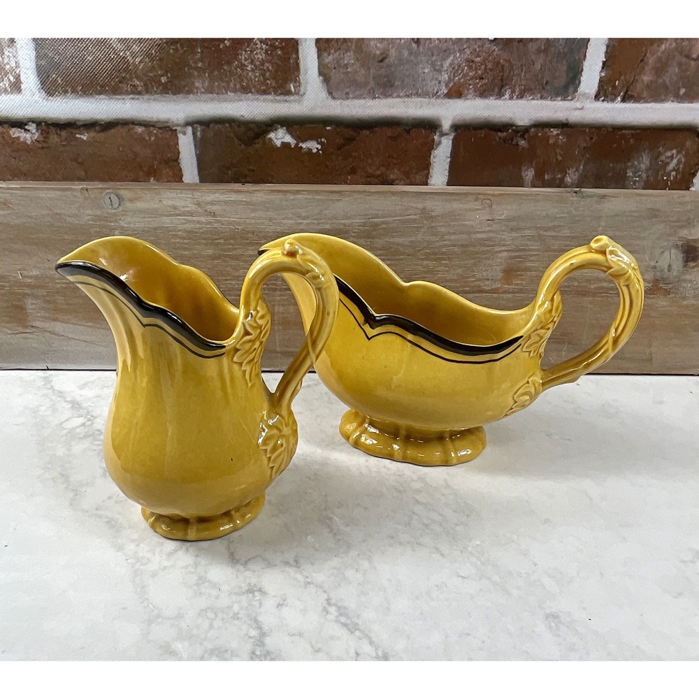 Vintage Metlox Poppytrail LA MANCHA GRAVY BOAT, PITCHER